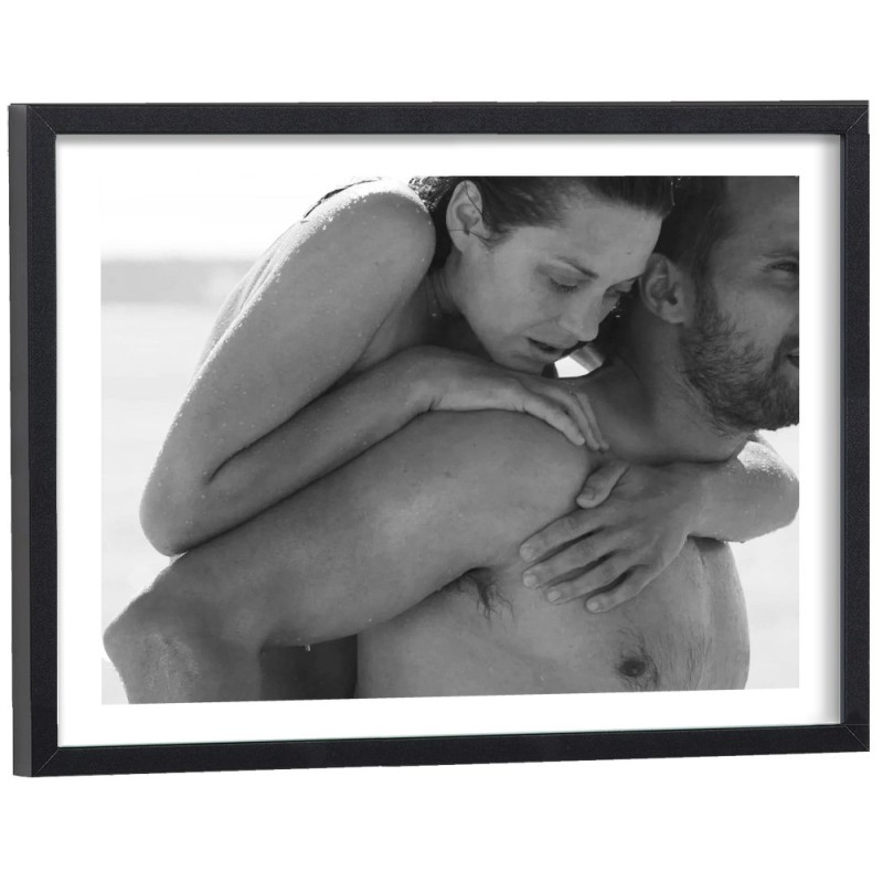Affiche cinéma film De rouille et d'os noir et blanc