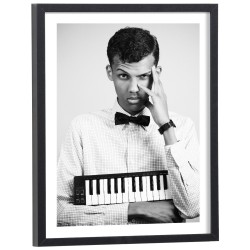 Affiche déco noir et blanc du chanteur belge Stromae