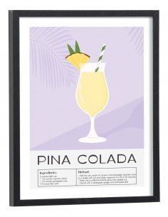 Affiche Cocktail Pina Colada