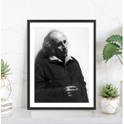 Affiche Léo ferré - Poster vintage noir et blanc