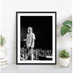 Affiche Orelsan concert - Poster noir et blanc