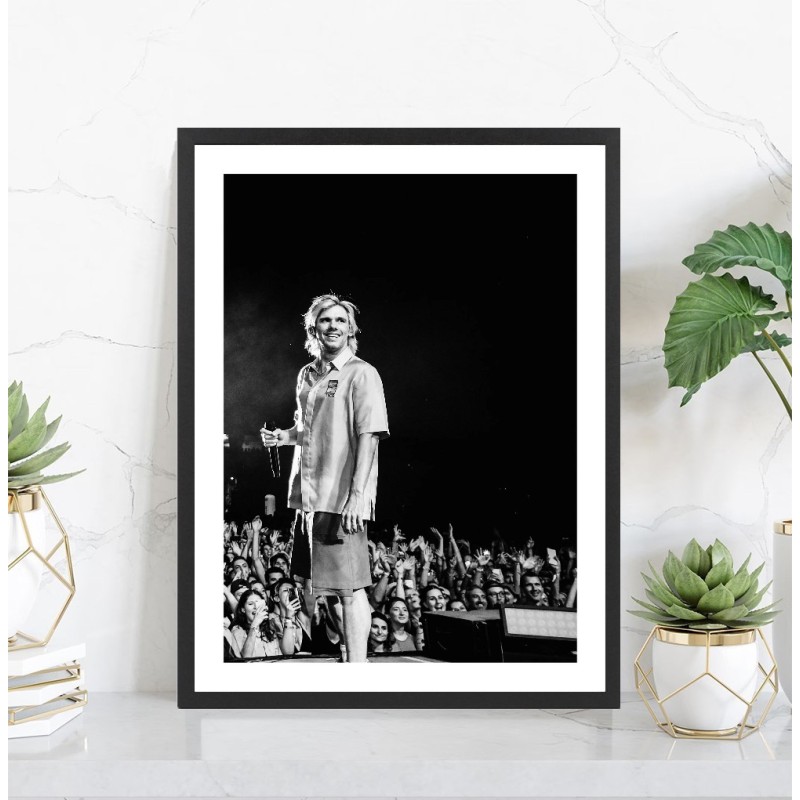 Affiche Orelsan concert - Poster noir et blanc