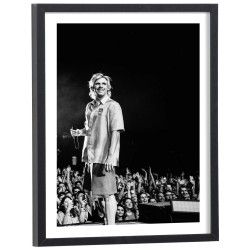Affiche Orelsan en concert noir et blanc