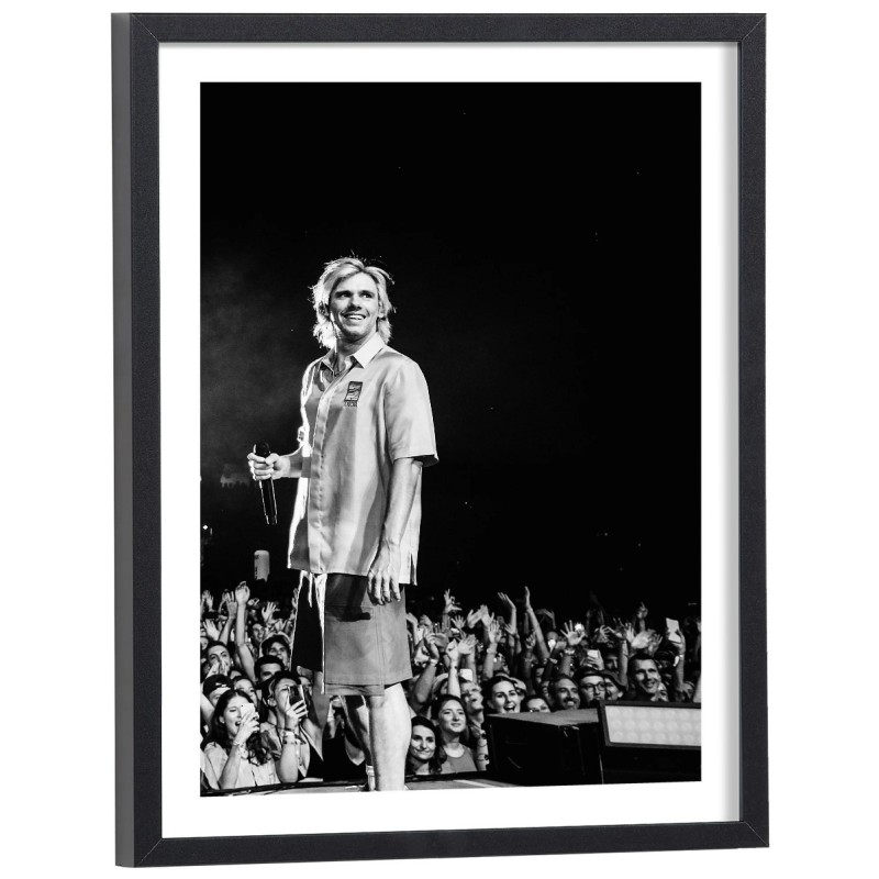Affiche Orelsan en concert noir et blanc
