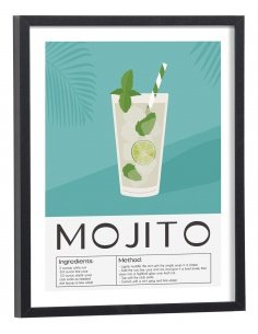 Affiche Cocktail Mojito