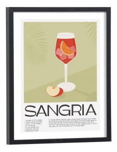 Affiche Cocktail Sangria