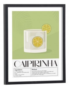 Affiche Cocktail Caipirinha