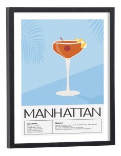 Affiche Cocktail Manhattan