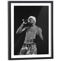 Affiche MC Solaar noir et blanc en concert