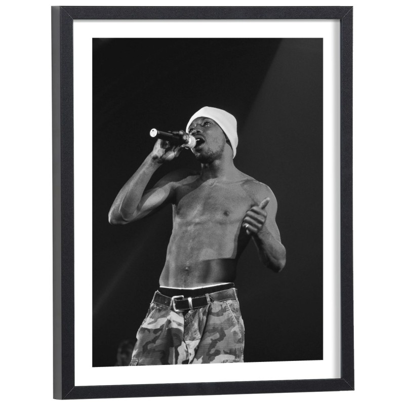 Affiche MC Solaar noir et blanc en concert
