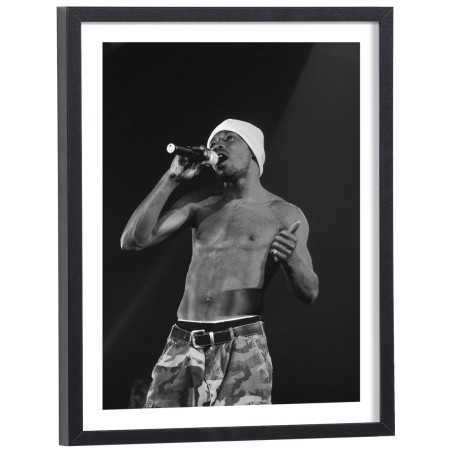 Affiche MC Solaar noir et blanc en concert