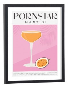 Affiche Cocktail Pornstar Martini
