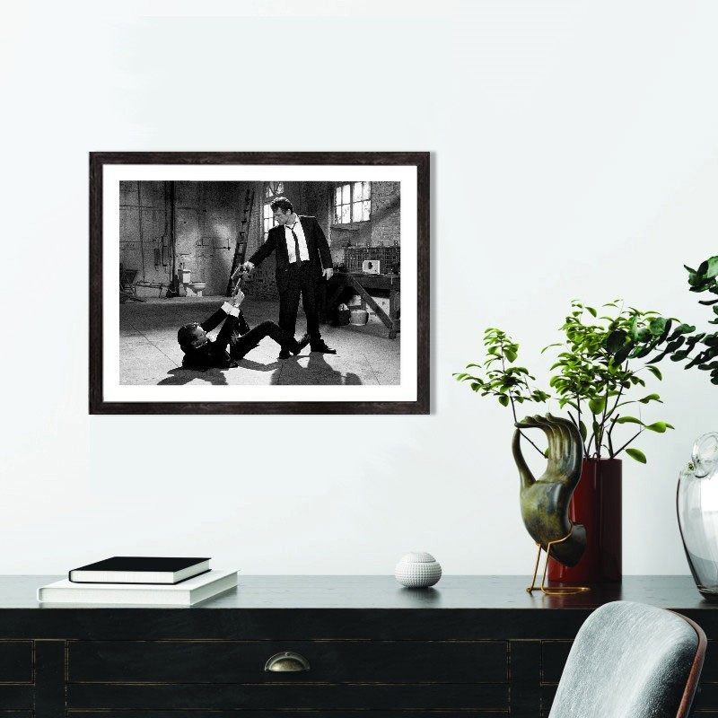 Affiche film Reservoir Dogs noir et blanc