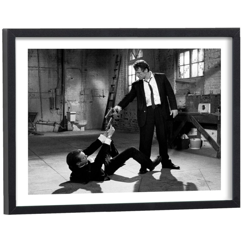 Affiche film Reservoir Dogs noir et blanc