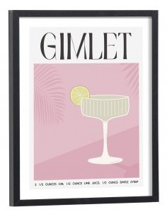 Affiche Cocktail Gimlet