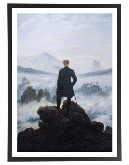 Tableau Friedrich Le Voyageur