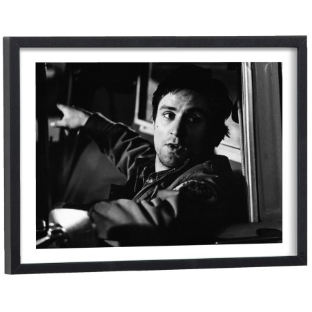 Affiche Taxi Driver, Robert De Niro noir et blanc, cinéma culte