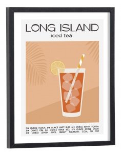Affiche Cocktail Long Island