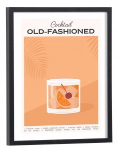 Affiche Cocktail Old Fashioned