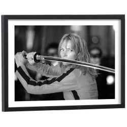 Affiche film Kill Bill en noir et blanc