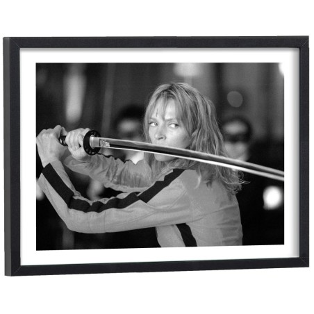 Affiche film Kill Bill en noir et blanc