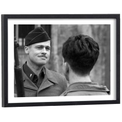Affiche scène du film Inglourious Basterds en noir et blanc