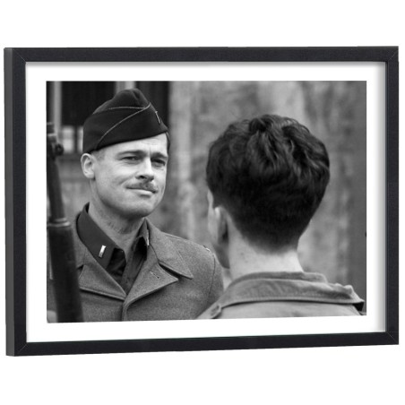 Affiche scène du film Inglourious Basterds en noir et blanc