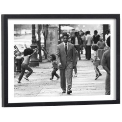 Affiche cinéma noir et blanc film American Gangster