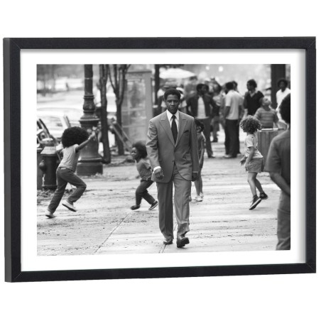 Affiche cinéma noir et blanc film American Gangster