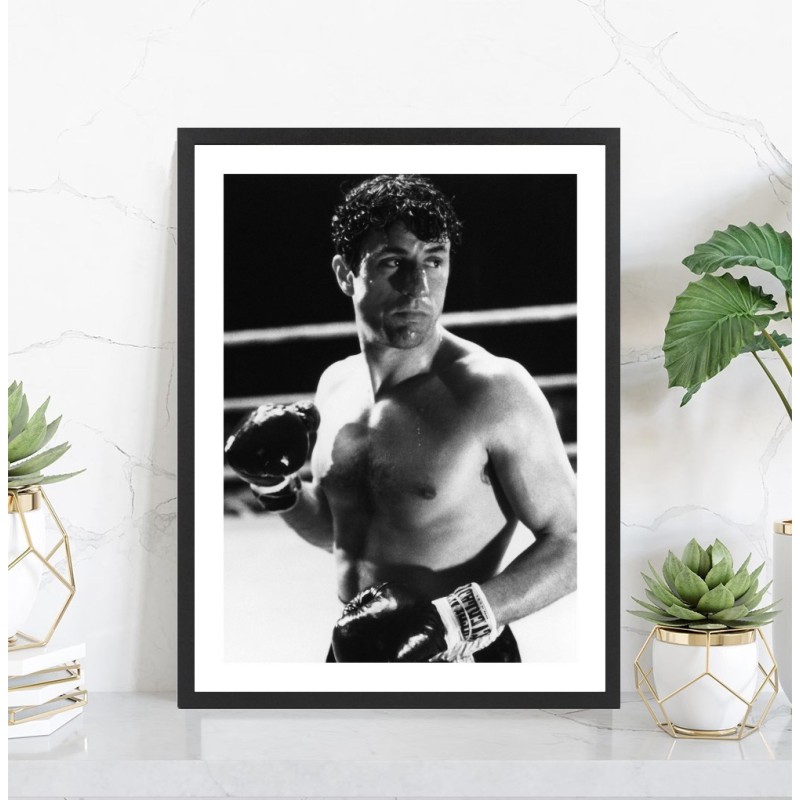 Affiche film Raging Bull, affiche boxe noir et blanc
