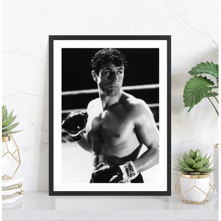 Affiche film Raging Bull, affiche boxe noir et blanc