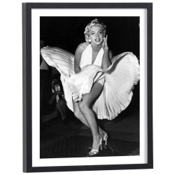 Affiche décoration culte de Marilyn Monroe en noir et blanc