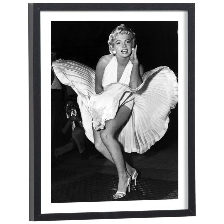 Affiche décoration culte de Marilyn Monroe en noir et blanc
