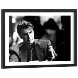 Affiche de Al Pacino dans le film Heat en noir et blanc