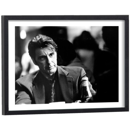 Affiche de Al Pacino dans le film Heat en noir et blanc