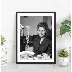 Affiche Sophia Loren noir et blanc