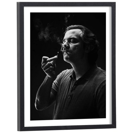 Affiche Pablo Escobar soir et blanc, série Narcos