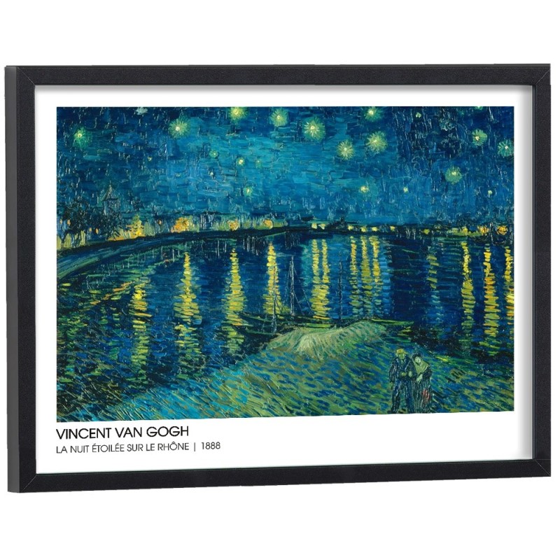 Reproduction Van Gogh - La nuit étoilée sur le Rhône