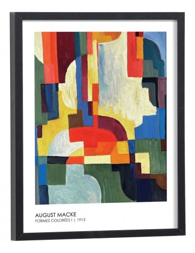 Tableau Reproduction August Macke - Formes colorées