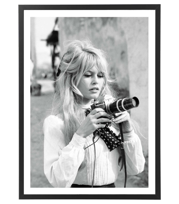 Affiche Brigitte Bardot noir et blanc