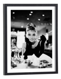 Tableau Audrey Hepburn noir et blanc