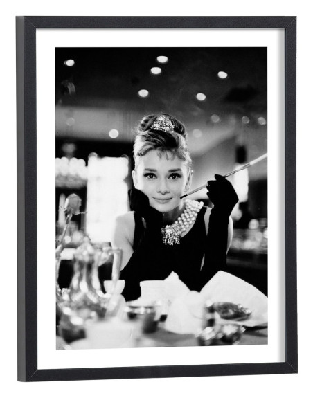 Tableau Audrey Hepburn noir et blanc