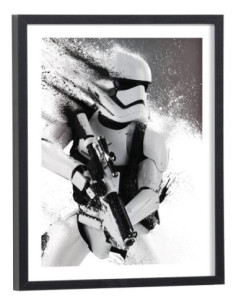 Affiche Star Wars noir et blanc