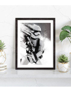 Affiche Star Wars noir et blanc 2