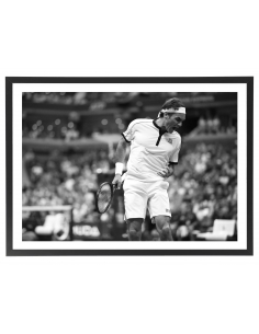 Tableau Roger Federer noir et blanc