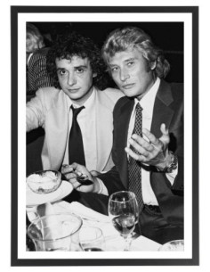 Tableau Johnny Hallyday et Michel Sardou