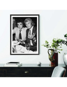 Tableau Johnny Hallyday et Michel Sardou 2