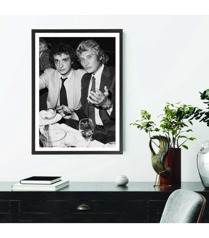  Affiche Johnny Hallyday et Michel Sardou