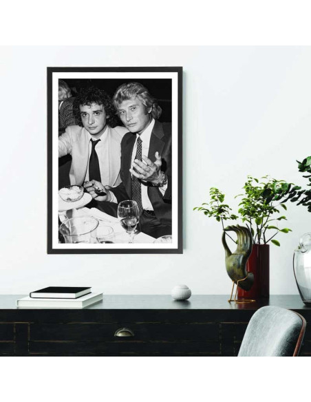  Affiche Johnny Hallyday et Michel Sardou