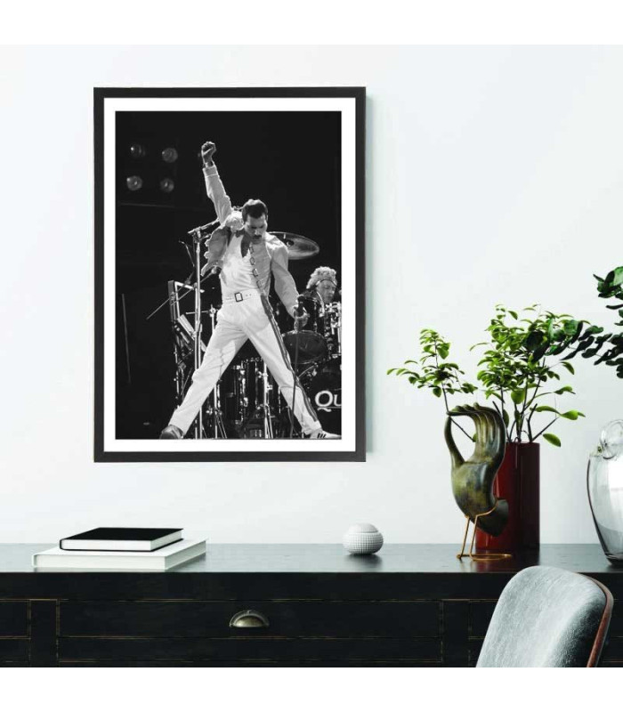  Affiche groupe Queen noir et blanc